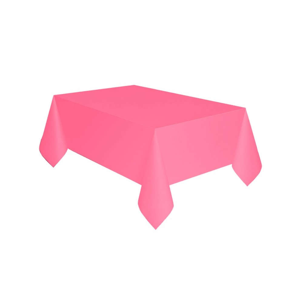 Colour New Pink, Pink Paper Tablecloth 137x274 cm