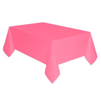 Colour New Pink, Pink Paper Tablecloth 137x274 cm