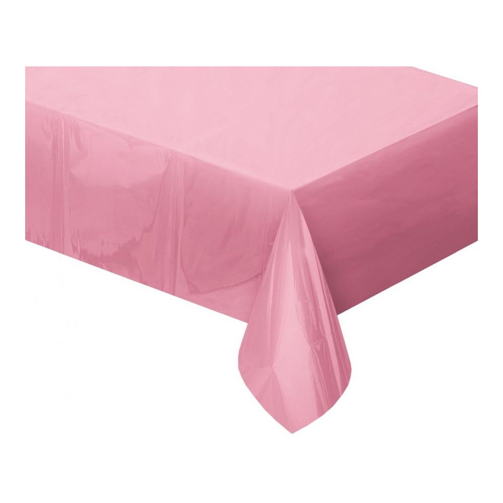 Colour Metallic Pink Foil Tablecloth 137x183 cm