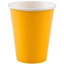 Colour Sunshine Yellow Yellow paper cup pack of 8 250 ml