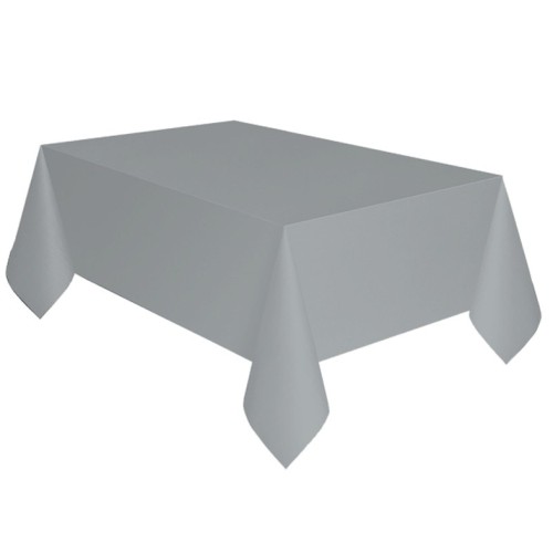 Colour Silver, Silver paper tablecloth 137x274 cm