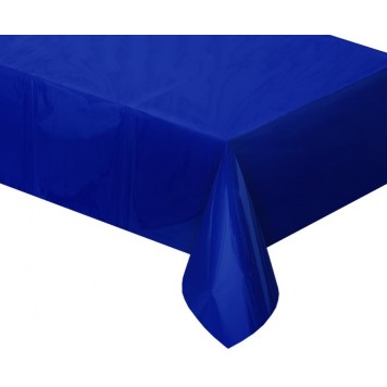 Colour Metallic Dark Blue Foil Tablecloth 137x183 cm