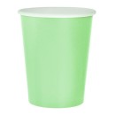 Colour Solid Mint Green Paper Cup, Pack of 14, 270 ml