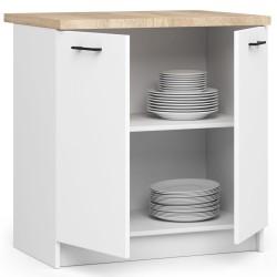 Szafka OLIWIA S80 2D BIAŁA + BLAT