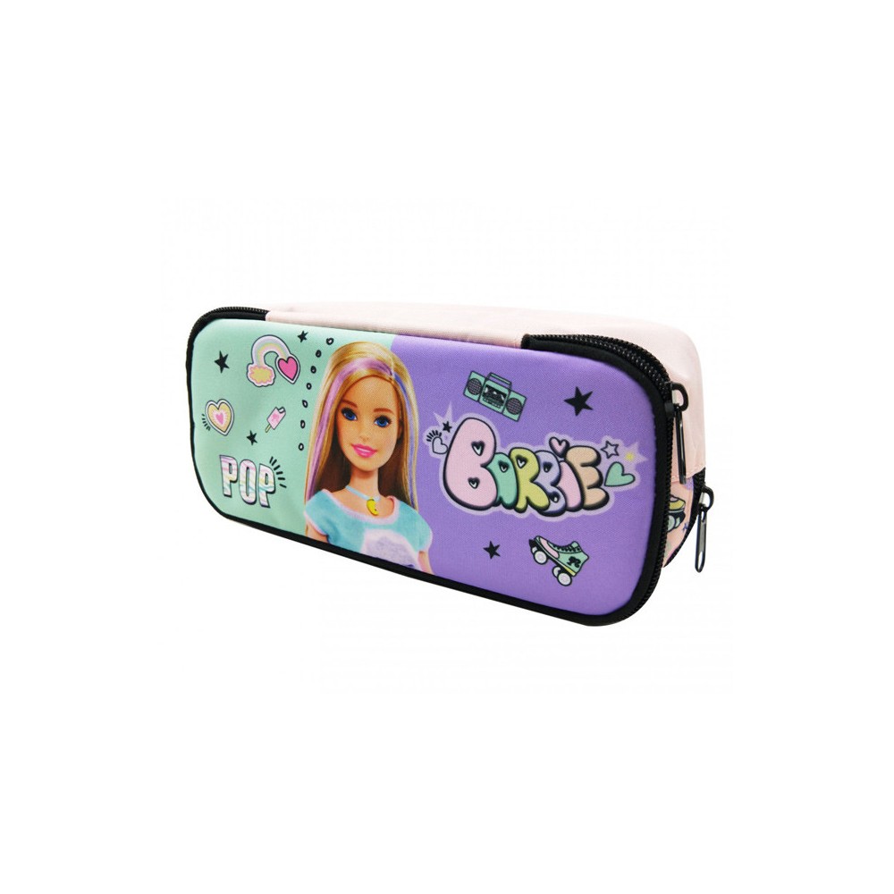 Barbie Pop 2 compartment pencil case 26 cm