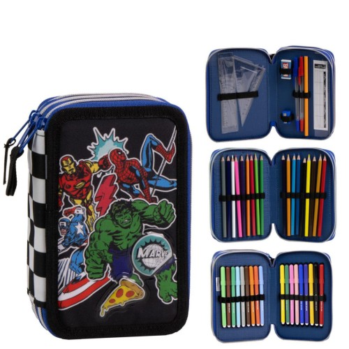 Avengers Comic 3-tier filled pencil case