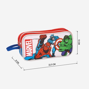 Avengers 2-compartment pencil case 22.5 cm