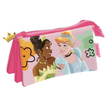 Disney Princess 3-compartment pencil case 21 cm