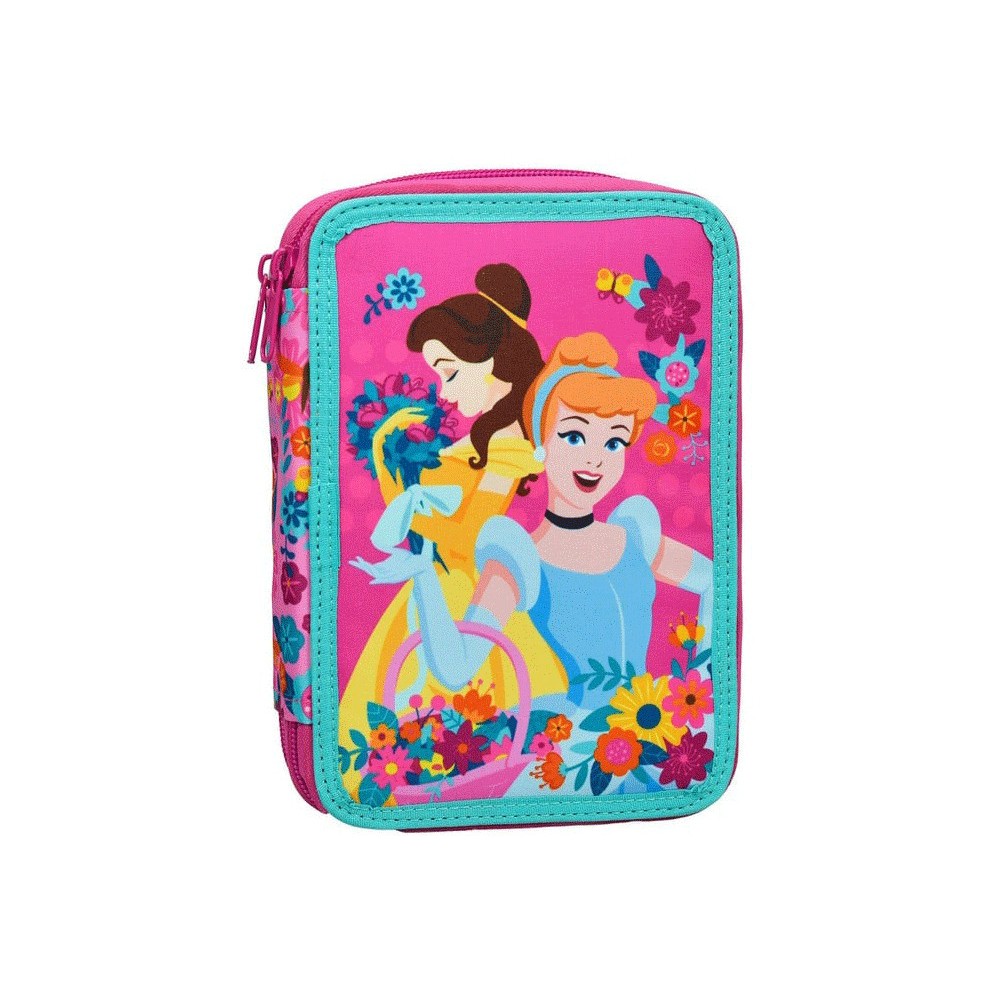 Disney Princess Spring filled pencil case 2 levels