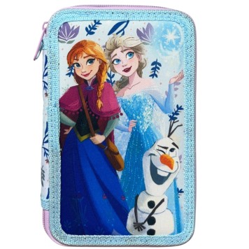 Disney Frozen Fun filled pencil case 3-tier
