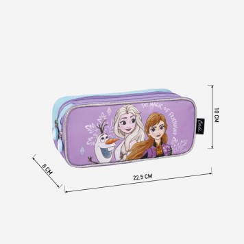 Disney Frozen Magic 2-compartment pencil case 22.5 cm