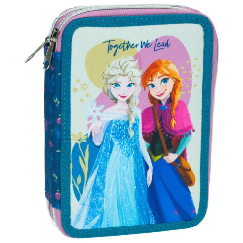Disney Frozen Together filled pencil case with 2 levels