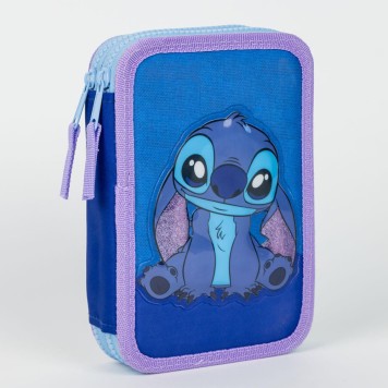 Disney Lilo and Stitch pencil case filled 2-tier