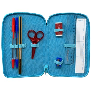 Disney Lilo and Stitch Happy pencil case filled 3 levels