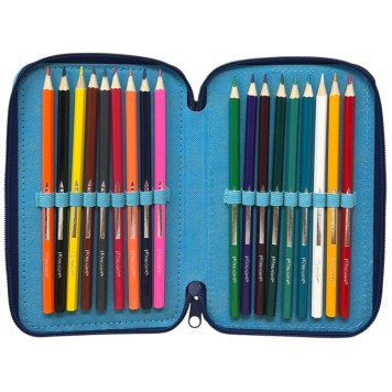 Disney Lilo and Stitch Happy pencil case filled 3 levels