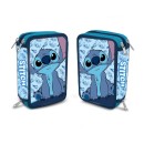 Disney Lilo and Stitch Happy pencil case filled 3 levels