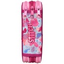 Disney Lilo and Stitch Pink Wave 3-level filled pencil case