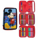 Disney Mickey  Dots 3-tier filled pencil case