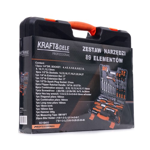 Zestaw narzędzi 89el.  KD10466