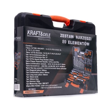 Zestaw narzędzi 89el.  KD10466
