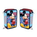 Disney Mickey  Dots 3-tier filled pencil case
