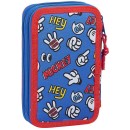 Disney Mickey  filled pencil case, 2 layers
