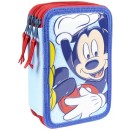 Disney Mickey  pencil case filled with 3 tiers