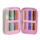 Disney Minnie  Music pencil case with supplies, 3 layers