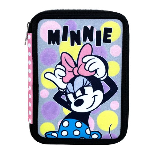 Disney Minnie  Pretty in Pink pencil case filled 2 levels