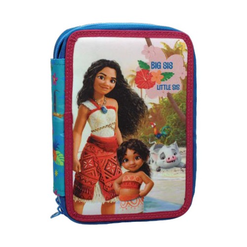 Disney Vaiana Big Sis filled two-story pencil case