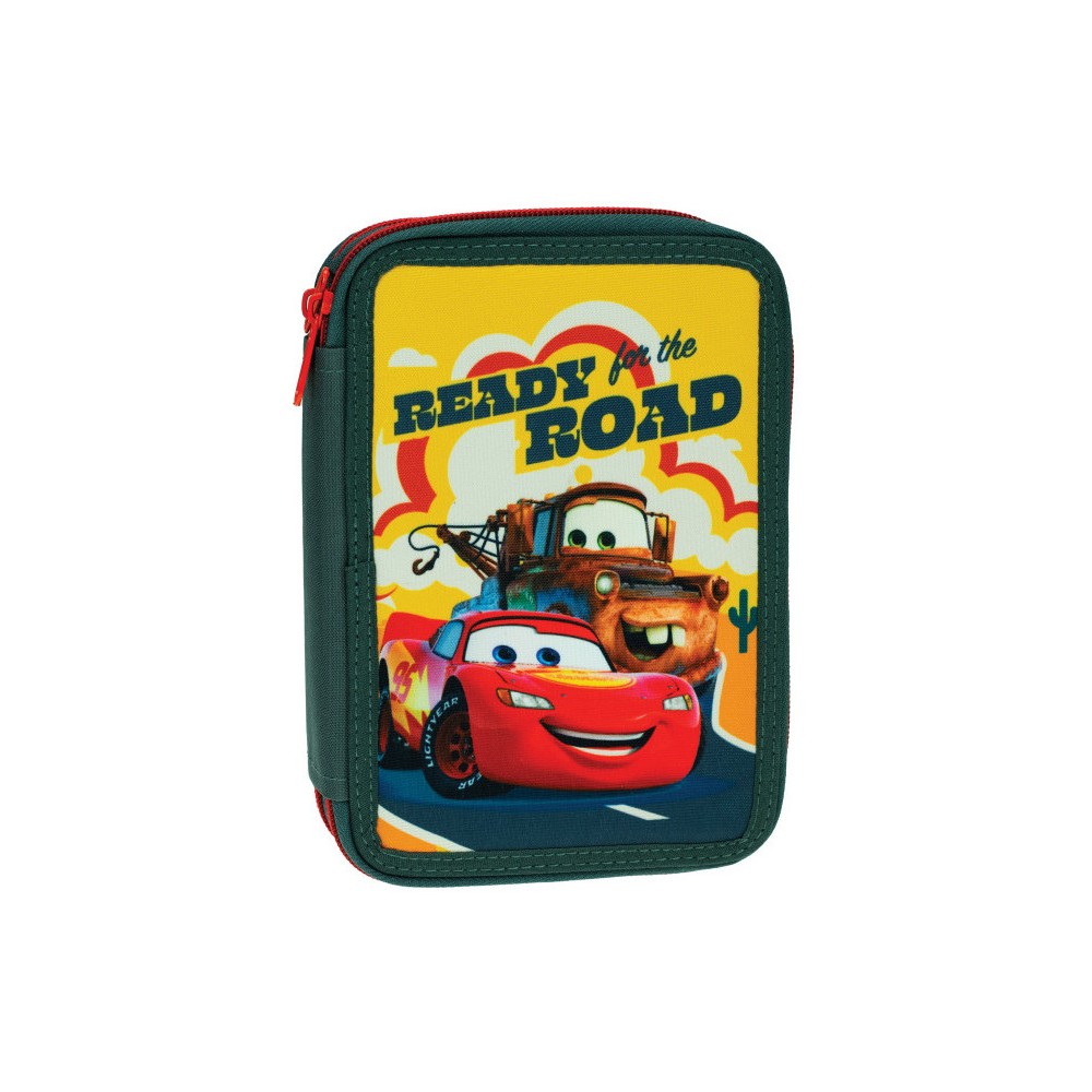 Disney Cars Road filled pencil case 2 compartments