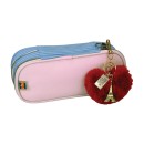 Film Heart Emily in Paris 3 compartment pencil case with decoration 23.5 cm