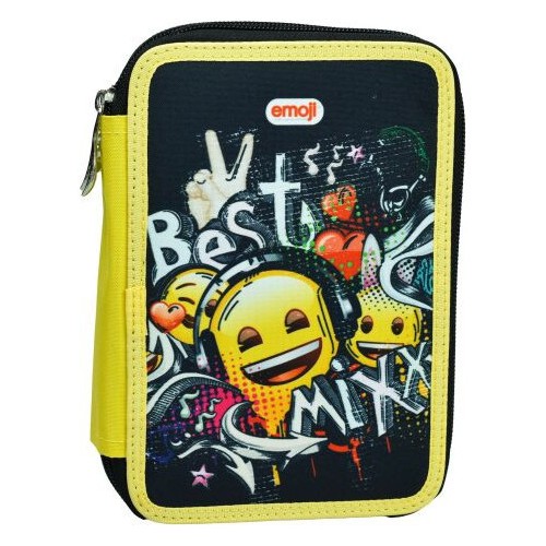 Emoji  Mix 2-layer filled pencil case
