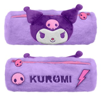 Hello Kitty Kuromi plush pencil case 22 cm