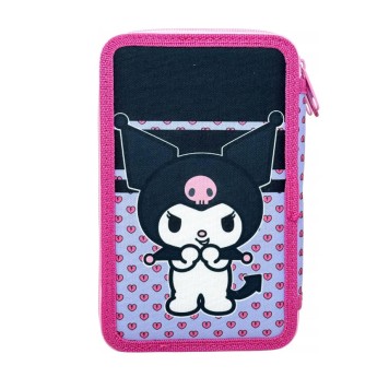 Hello Kitty Kuromi filled pencil case with 3 layers
