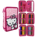 Hello Kitty Pinky filled pencil case 3-level