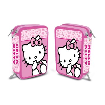 Hello Kitty Pinky filled pencil case 3-level
