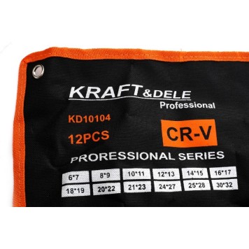 Klucze Oczkowe Gięte 12el 6-32mm KD10104