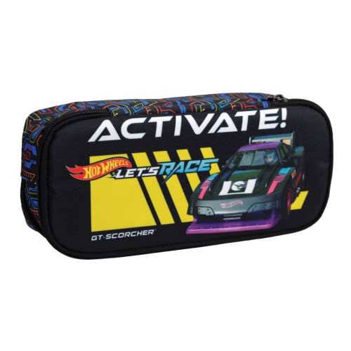 Hot Wheels Activate 2-compartment pencil case 26 cm