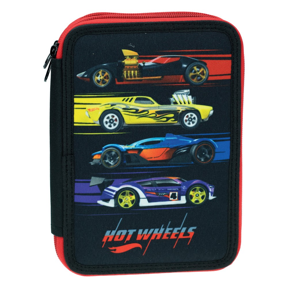 Hot Wheels Competition filled 2-tier pencil case