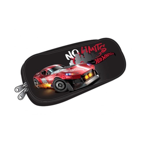 Hot Wheels No limits 2-compartment pencil case 26 cm