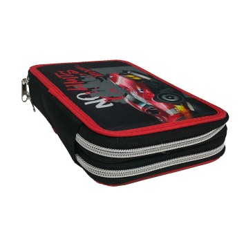 Hot Wheels No limits filled pencil case, 2 levels