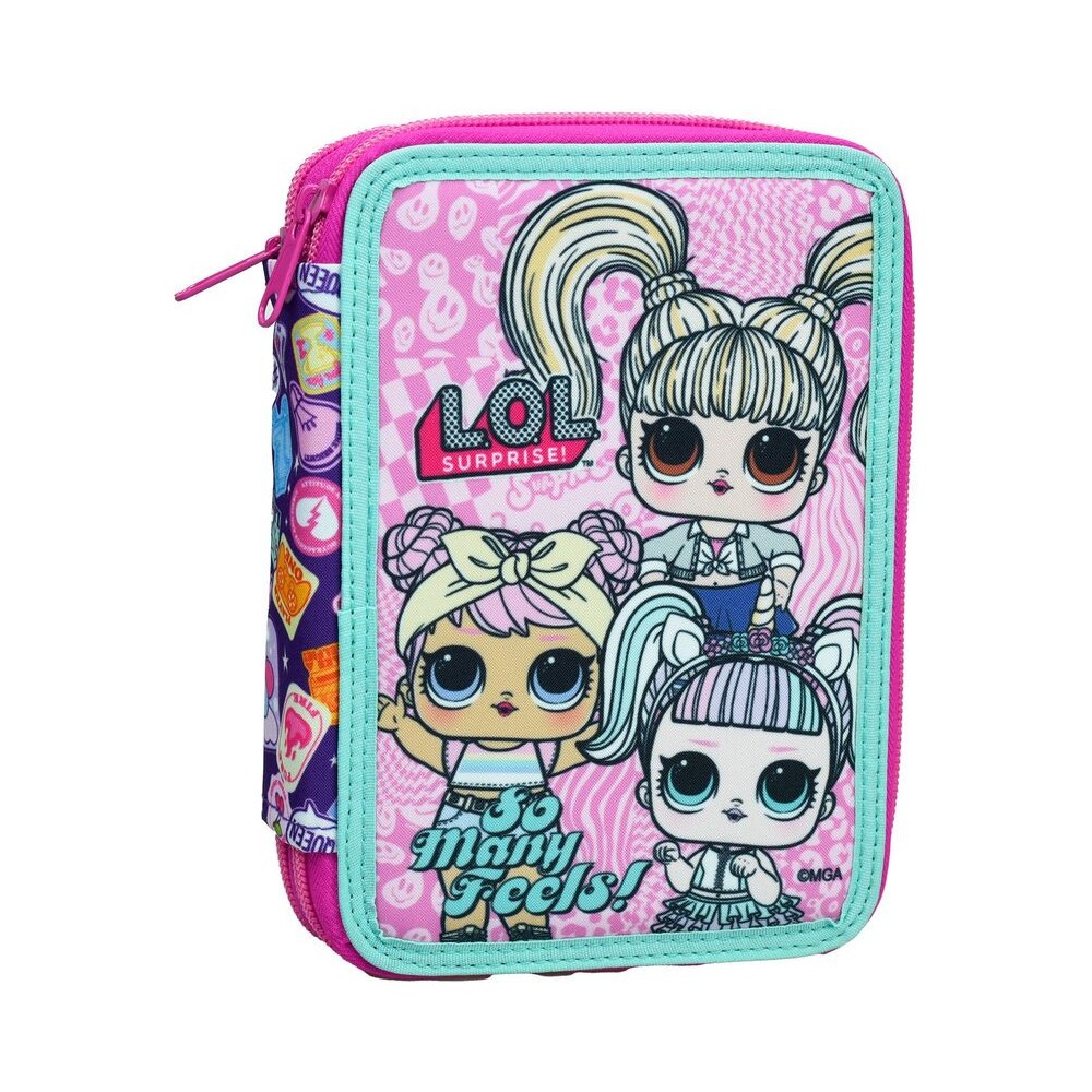 LOL Surprise Many Feels pencil case filled, 2 levels