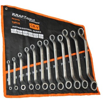 Klucze Oczkowe Gięte 12el 6-32mm KD10104