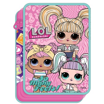 LOL Surprise Many Feels pencil case filled, 2 levels