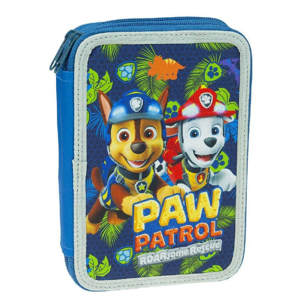 Paw Patrol Dino Rescue pencil case filled, 2 levels