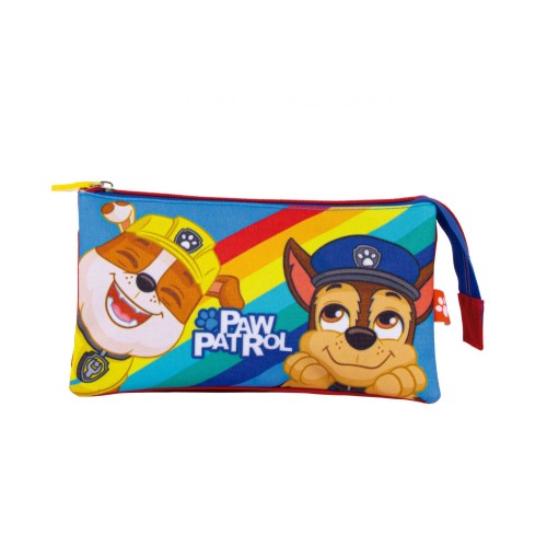 Paw Patrol 3-compartment pencil case 21 cm