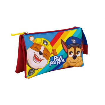 Paw Patrol 3-compartment pencil case 21 cm