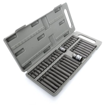 Komplet Bitów specjalnych KD10219 HEX, TORX, SPLINE 40cz.