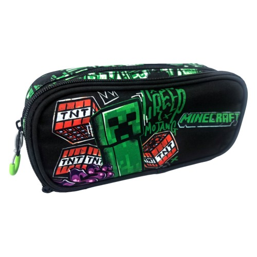 Minecraft Metro Art Pencil case with 2 compartments, 23.5 cm